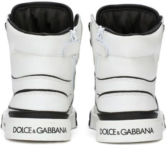 Dolce & Gabbana Kids Portofino New Roma high-top sneakers Wit