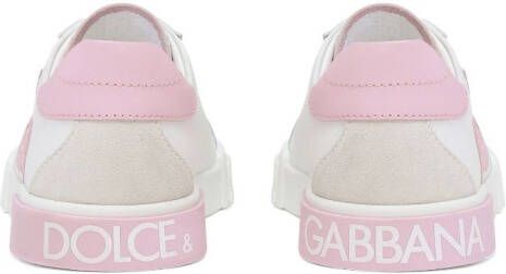 Dolce & Gabbana Kids Portofino low-top sneakers Wit