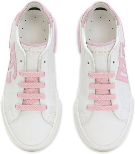 Dolce & Gabbana Kids Portofino low-top sneakers Wit