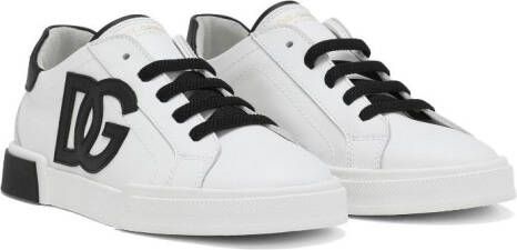 Dolce & Gabbana Kids Portofino low-top sneakers Wit