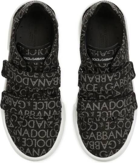 Dolce & Gabbana Kids Portofino low-top sneakers Zwart