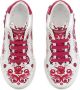 Dolce & Gabbana Kids Portofino leren sneakers Wit - Thumbnail 4