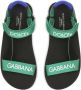 Dolce & Gabbana Kids Sandalen met klittenband Groen - Thumbnail 4