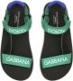 Dolce & Gabbana Kids Sandalen met klittenband Groen - Thumbnail 4