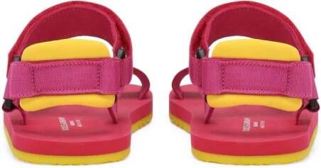 Dolce & Gabbana Kids Sandalen met klittenband Roze
