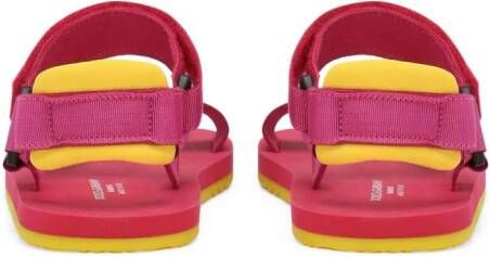 Dolce & Gabbana Kids Sandalen met klittenband Roze