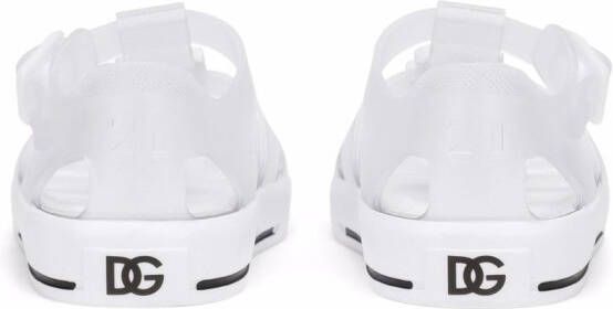 Dolce & Gabbana Kids Waterschoenen met logo Wit