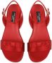 Dolce & Gabbana Kids Sandalen met logoplakkaat Rood - Thumbnail 4