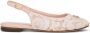 Dolce & Gabbana Kids Slingback sandalen met DG-logo met kant Roze - Thumbnail 2