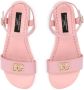 Dolce & Gabbana Kids Sandalen met logoplakkaat Roze - Thumbnail 4