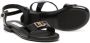 Dolce & Gabbana Kids Sandalen met logoplakkaat Zwart - Thumbnail 2