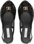 Dolce & Gabbana Kids Slingback sandalen met DG-logo met kant Zwart - Thumbnail 4