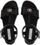 Dolce & Gabbana Kids Lakleren sandalen met DG-logo Zwart - Thumbnail 4