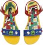 Dolce & Gabbana Kids Sicilian Carreto leren sandalen Veelkleurig - Thumbnail 4
