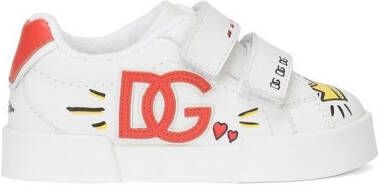 Dolce & Gabbana Kids First Steps Portofino Light sneakers Wit