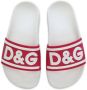 Dolce & Gabbana Kids Slippers met logo-reliëf Rood - Thumbnail 4