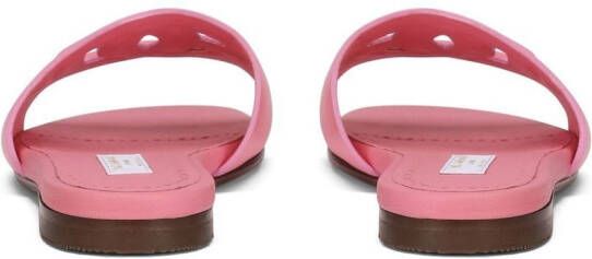 Dolce & Gabbana Kids DG Millennials leren sandalen Roze