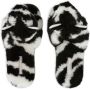 Dolce & Gabbana Kids Slippers met zebraprint Wit - Thumbnail 4