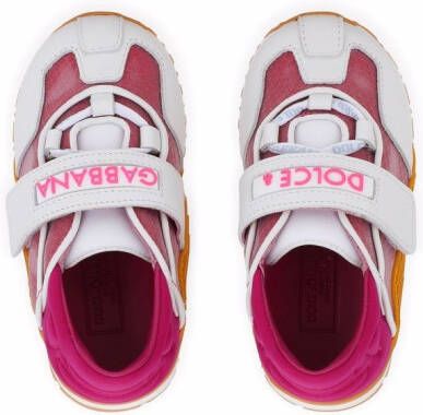 Dolce & Gabbana Kids Sneakers met colourblocking Roze