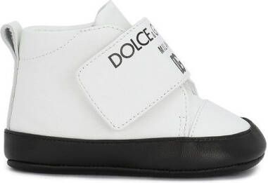 Dolce & Gabbana Kids DG milano leren sneakers Wit