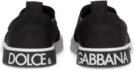 Dolce & Gabbana Kids Sneakers met logopatch Zwart