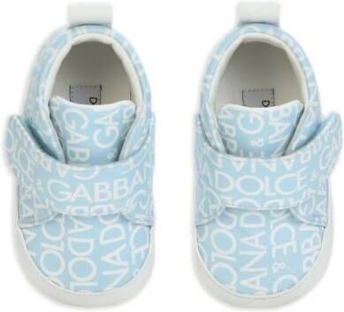 Dolce & Gabbana Kids Sneakers met logoprint Blauw