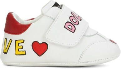 Dolce & Gabbana Kids Sneakers met logoprint Wit