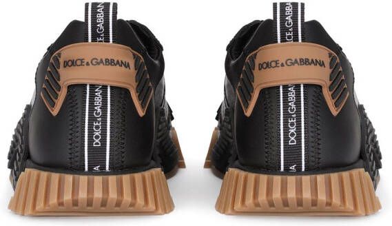 Dolce & Gabbana Kids Sneakers met vlakken Zwart