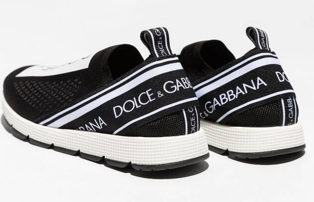 Dolce & Gabbana Kids Soksneakers met logo Zwart