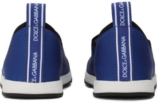 Dolce & Gabbana Kids Sorrento slip-on sneakers Blauw