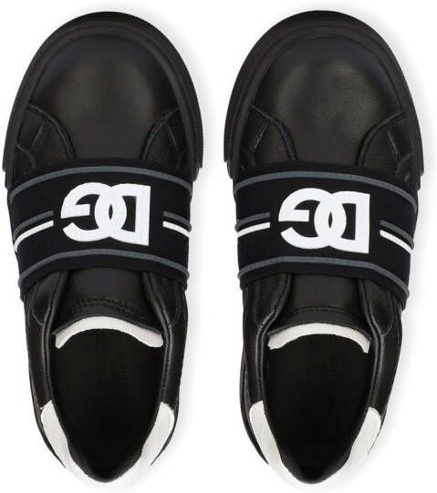 Dolce & Gabbana Kids Sorrento slip-on sneakers Zwart