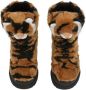 Dolce & Gabbana Kids Tiger laarzen van imitatiebont Zwart - Thumbnail 4