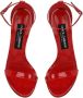 Dolce & Gabbana Kim leren sandalen Rood - Thumbnail 4