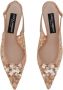 Dolce & Gabbana Slingback pumps met kristal Beige - Thumbnail 4