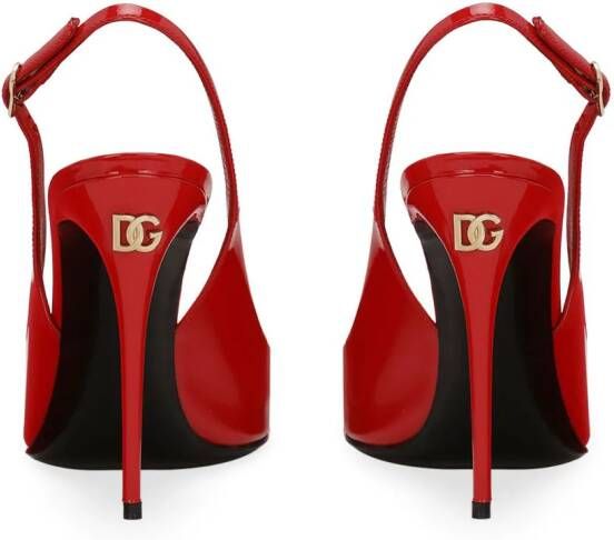 Dolce & Gabbana 105mm lakleren pumps Rood