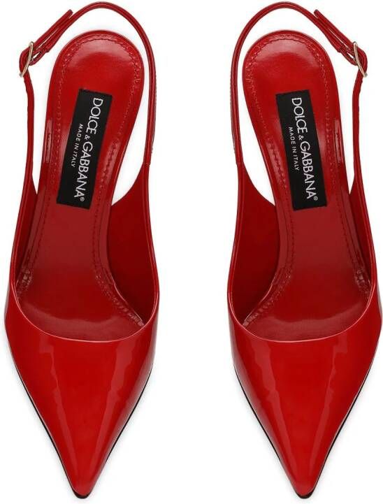Dolce & Gabbana 105mm lakleren pumps Rood
