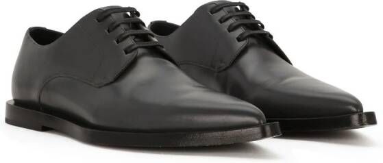 Dolce & Gabbana Leren derby schoenen Zwart