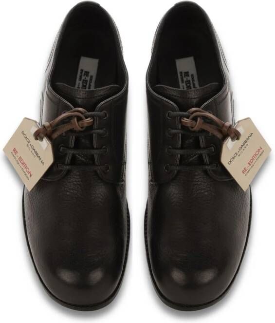 Dolce & Gabbana Leren derby schoenen Zwart