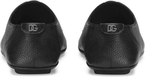 Dolce & Gabbana Leren Derby schoenen Zwart