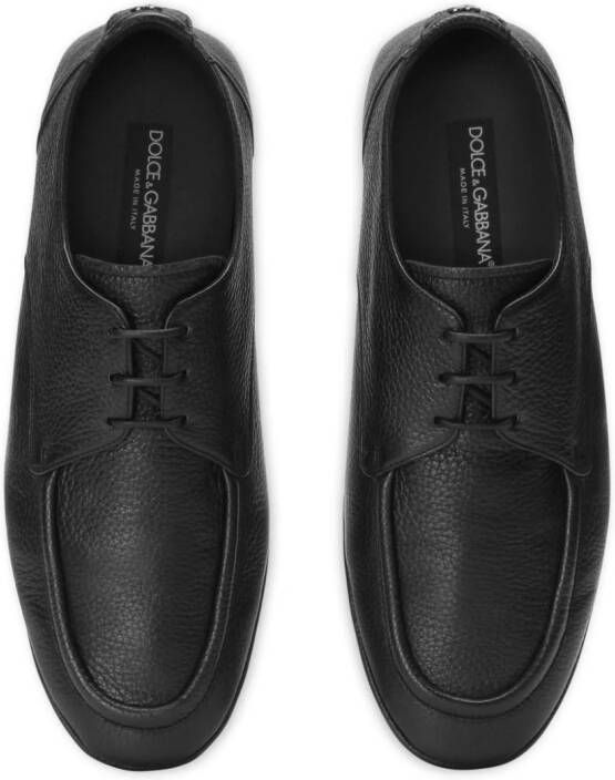 Dolce & Gabbana Leren Derby schoenen Zwart