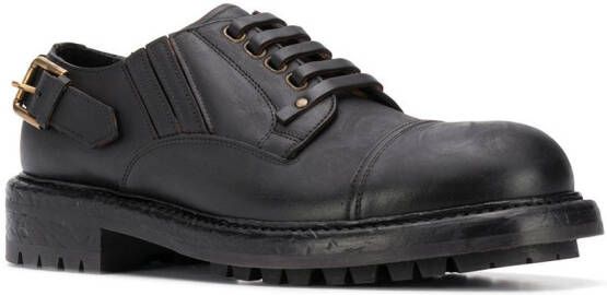 Dolce & Gabbana Leren derby schoenen Zwart