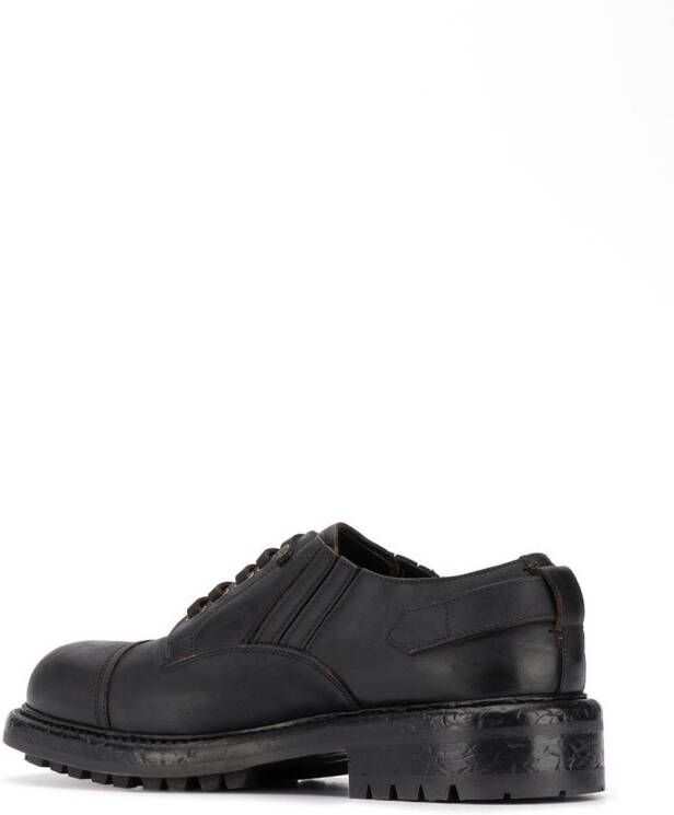 Dolce & Gabbana Leren derby schoenen Zwart