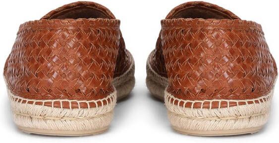 Dolce & Gabbana Leren espadrilles Bruin
