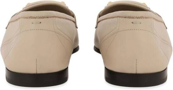 Dolce & Gabbana Leren loafers Beige