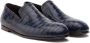 Dolce & Gabbana Leren loafers met krokodillen-reliëf Blauw - Thumbnail 2