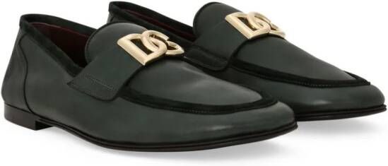 Dolce & Gabbana Leren loafers Groen