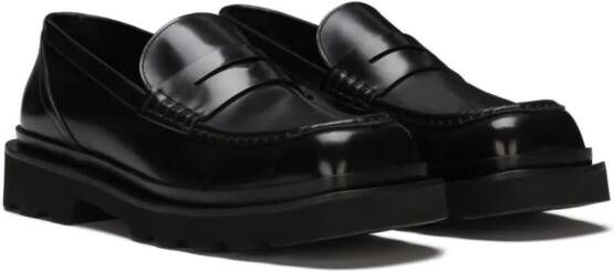 Dolce & Gabbana Leren loafers Zwart