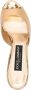 Dolce & Gabbana 70 mm leren sandalen met metallic afwerking Goud - Thumbnail 4