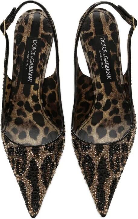 Dolce & Gabbana Leren pumps Bruin