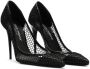 Dolce & Gabbana 105mm lakleren pumps met mesh Zwart - Thumbnail 2